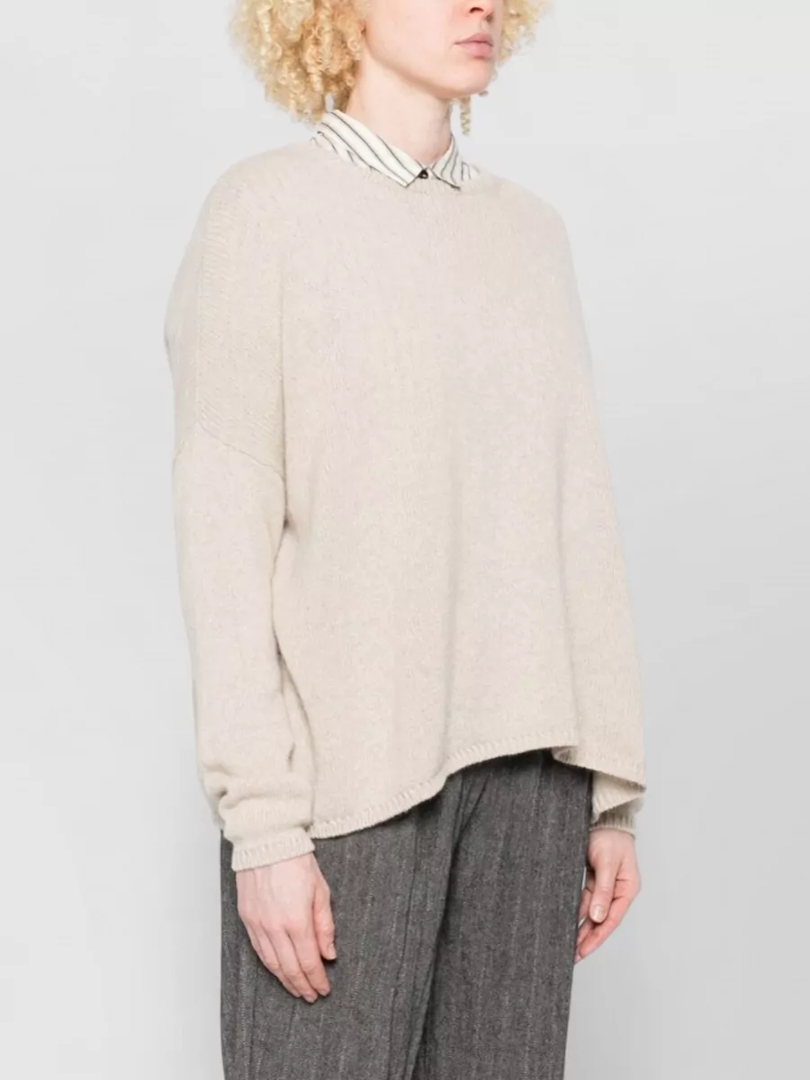 Apuntob Cashmere Crewneck Long-Sleeve Jumper