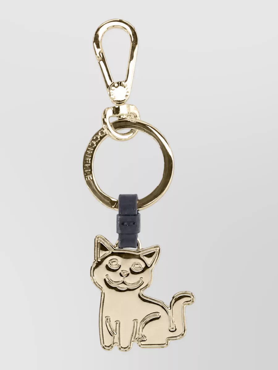 Coccinelle leather keychain