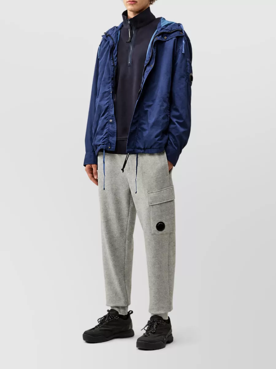 C.p. Company Cotton Regular-Fit Half-Zip Hooded Jacket