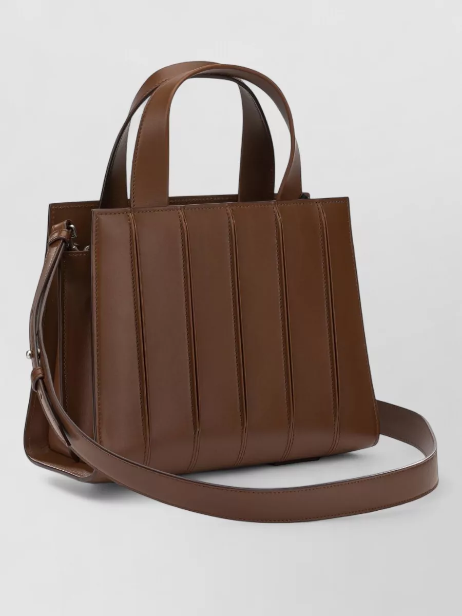 Max Mara Calf Leather Small Tote Bag