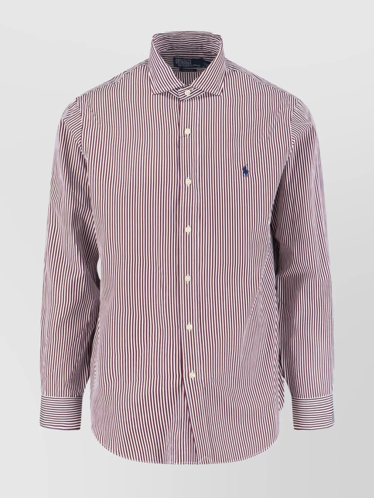 Polo Ralph Lauren Red And White Striped Button-up Shirt In Pink