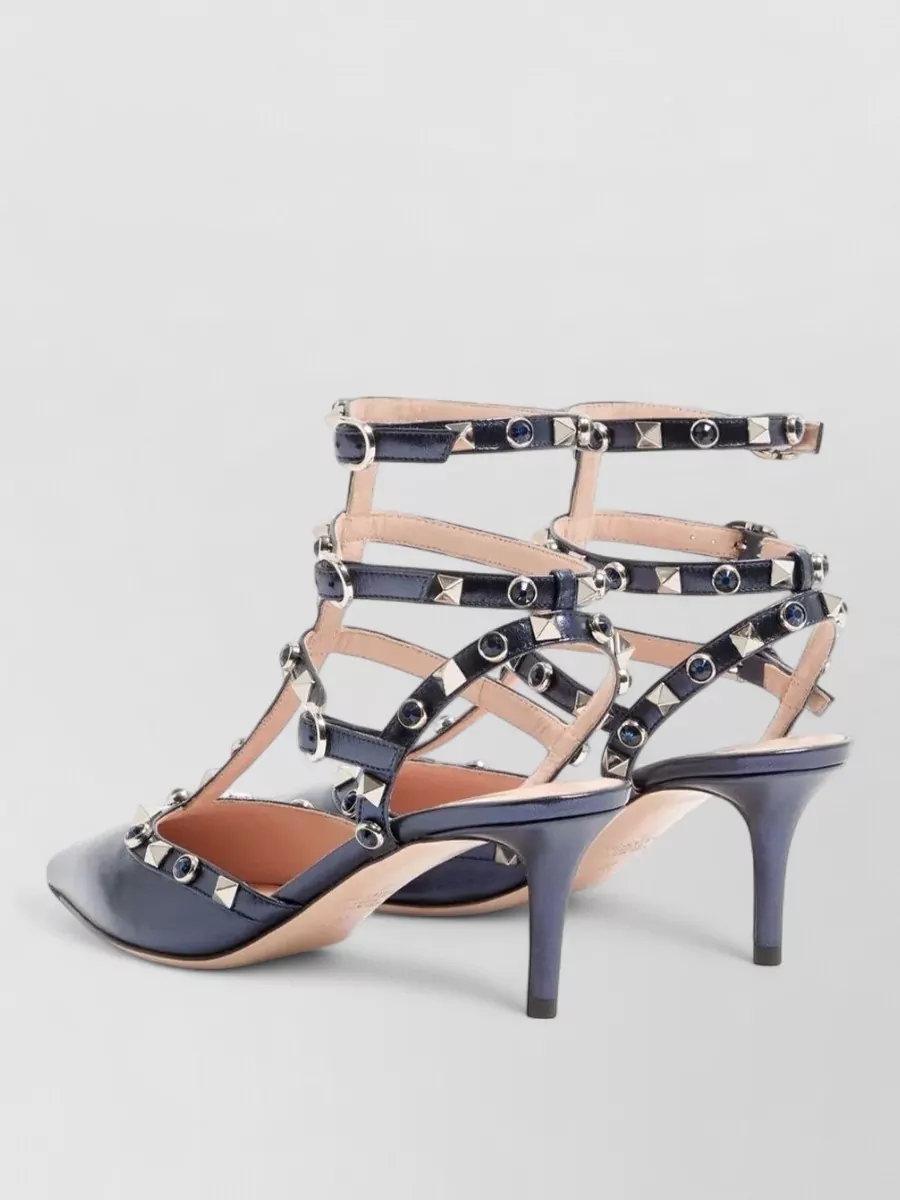 Valentino Garavani Leather Ankle-Strap Pumps