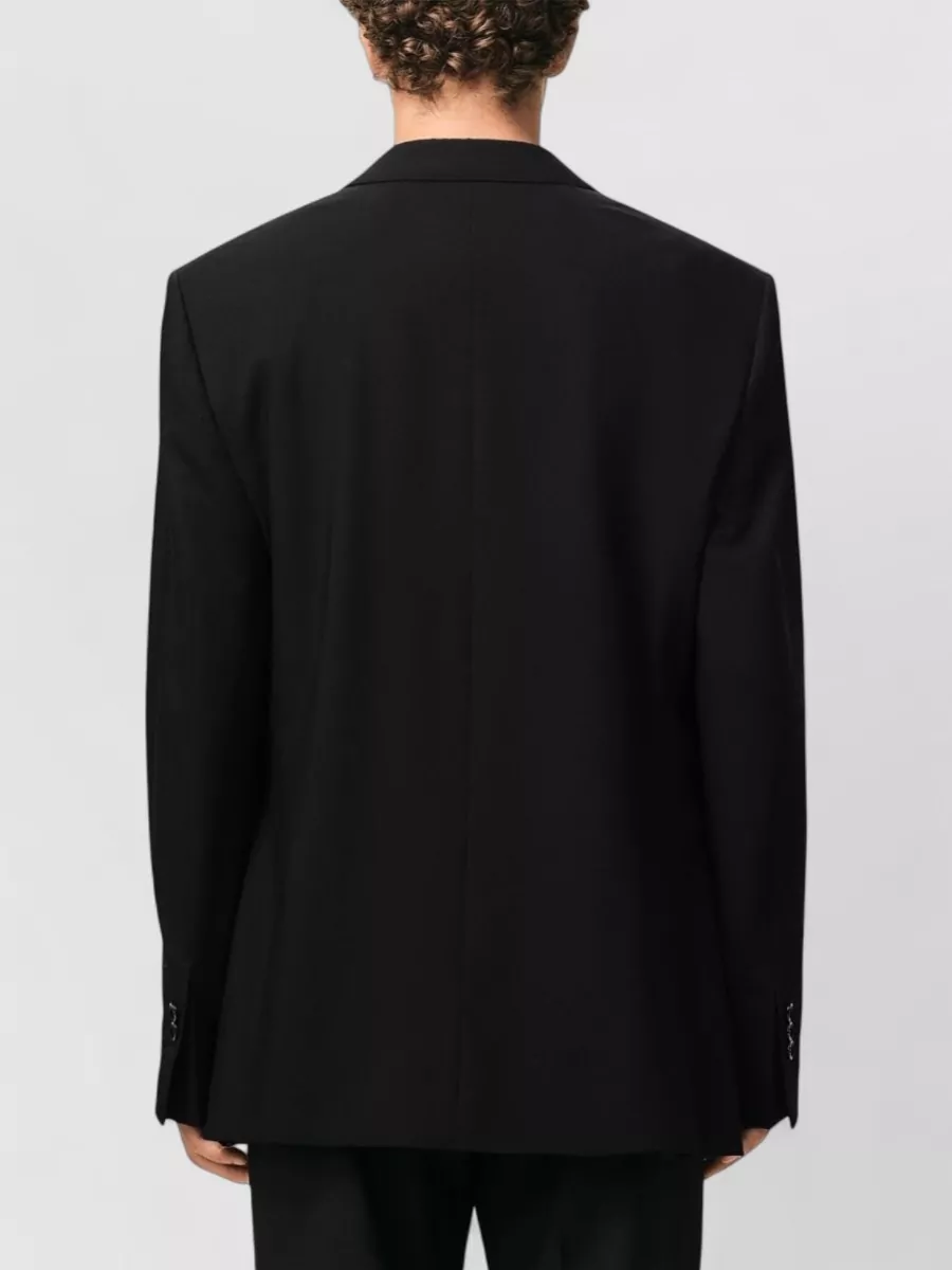 Ami Paris Virgin Wool Single-Breasted Blazer
