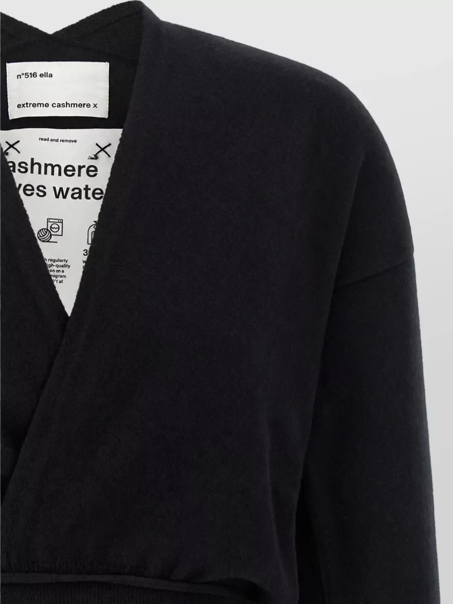 Extreme Cashmere Cashmere Ribbed Wrap Cardigan