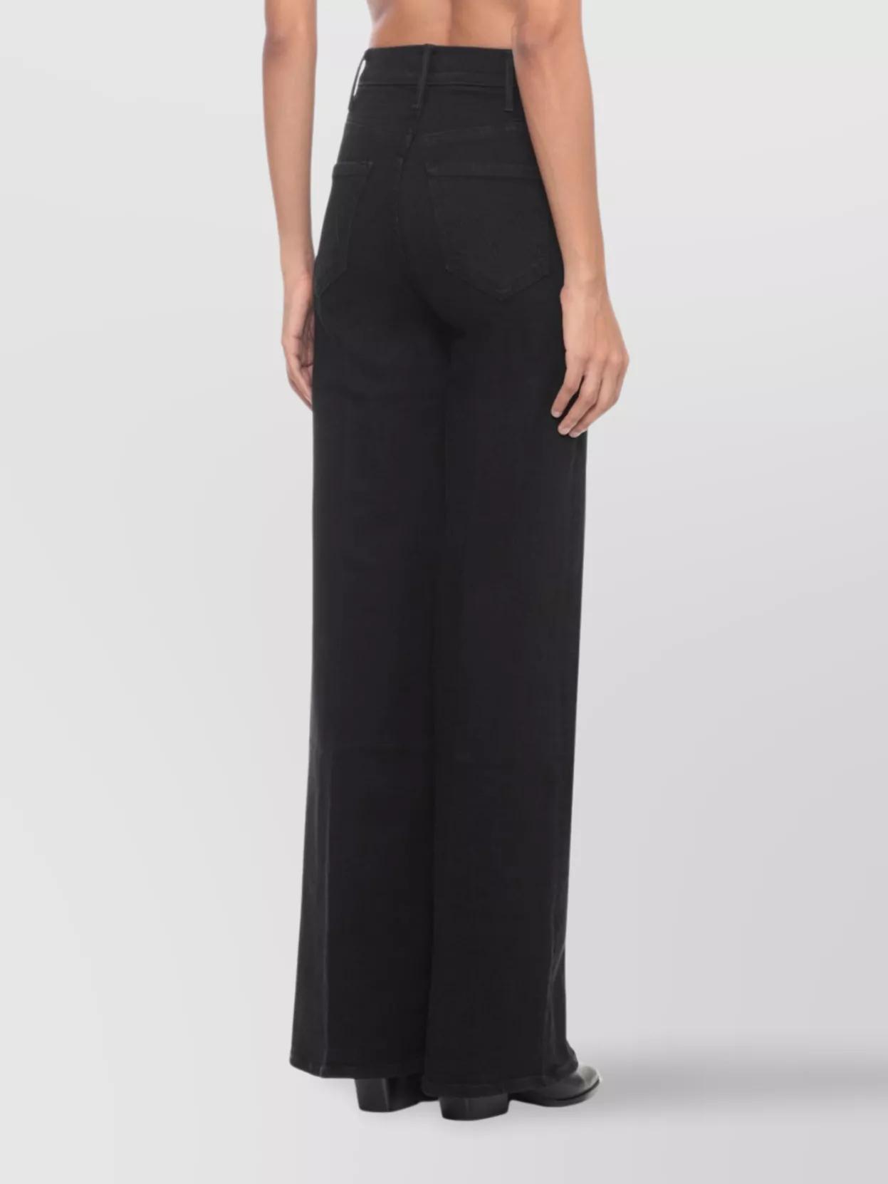 Mother High-Rise Wide-Leg Flared Jeans