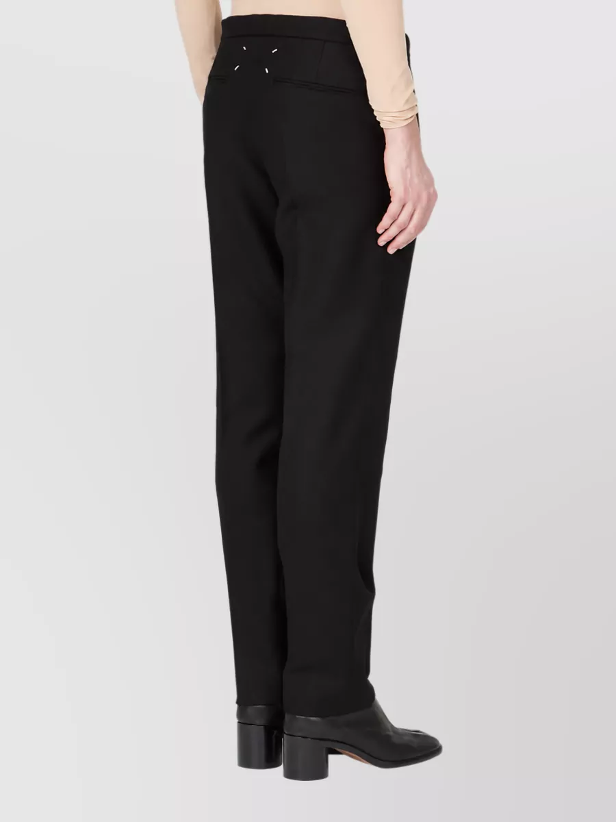 Maison Margiela Virgin Wool Slim Straight-Leg Trousers