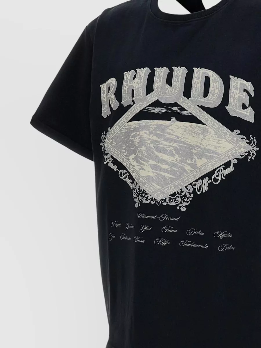 Rhude Cotton Printed Short-Sleeve T-Shirt