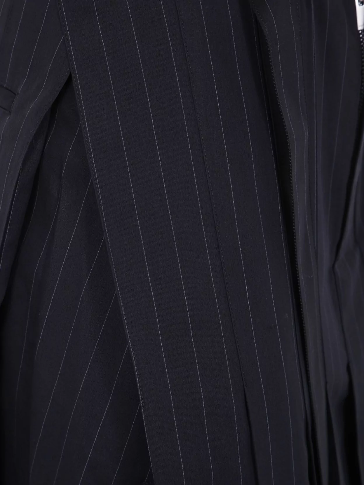 Sacai Twisted Voile Pleated Skirt Slits