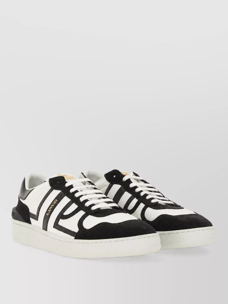 Lanvin Leather Lace-Up Sneakers
