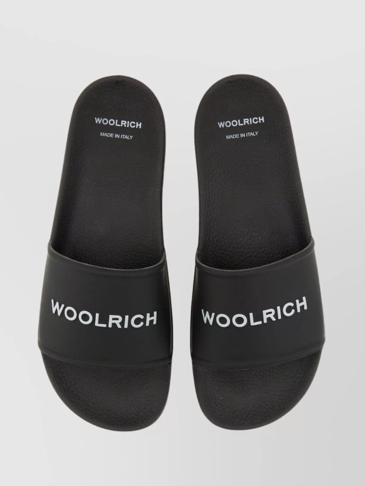 Woolrich Slide Sandal With Flat Sole And Open Toe Logo