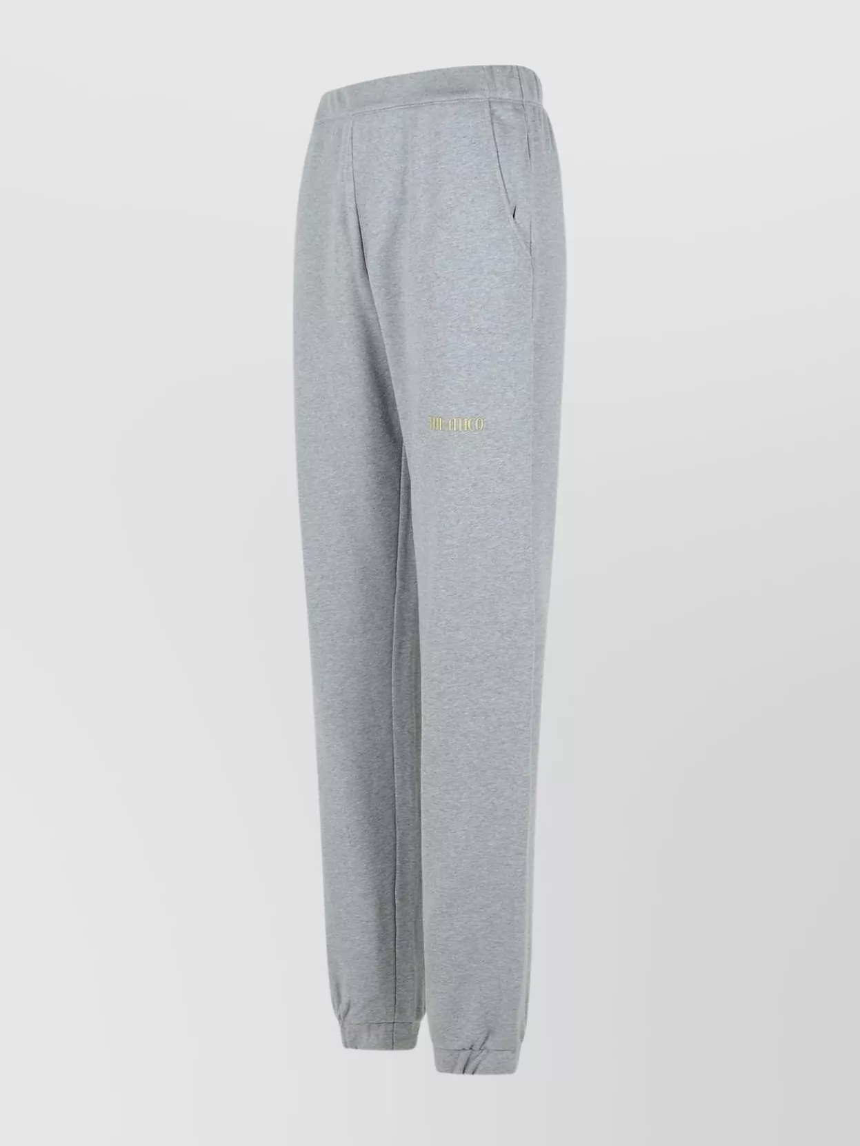 Attico Cotton Jogger Pants With Elastic Waistband And Cuffs