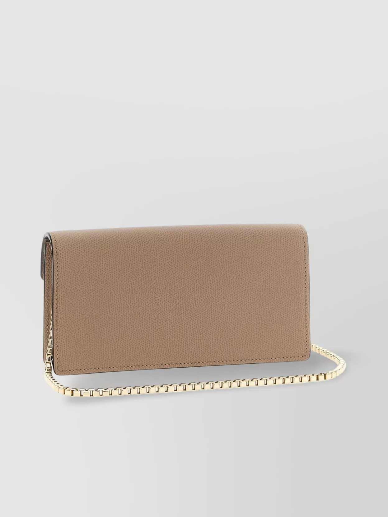 Valextra Chain Strap Rectangular Clutch With Textured Finish