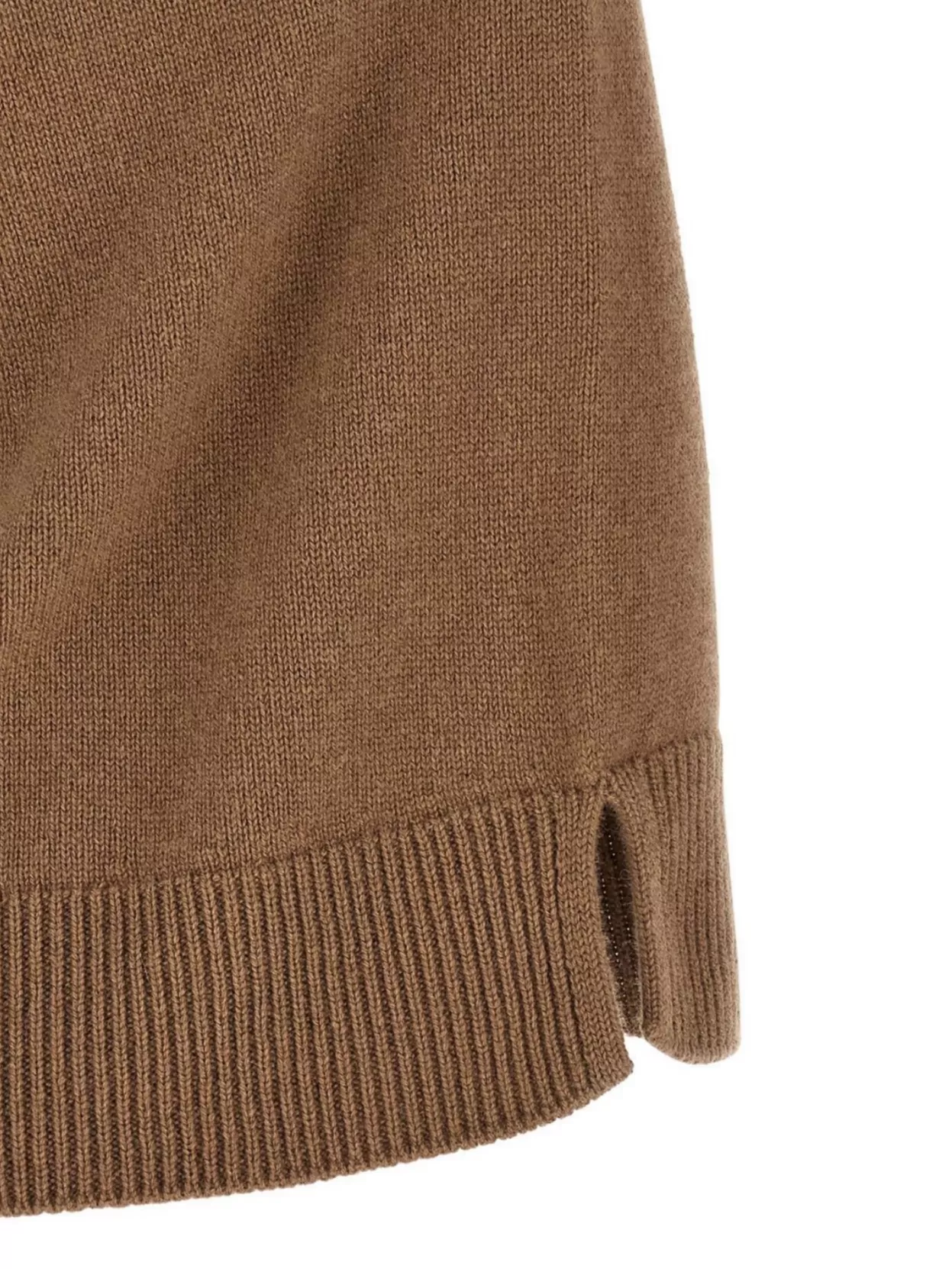 S Max Mara Turtleneck Sweater Featuring Side Slits