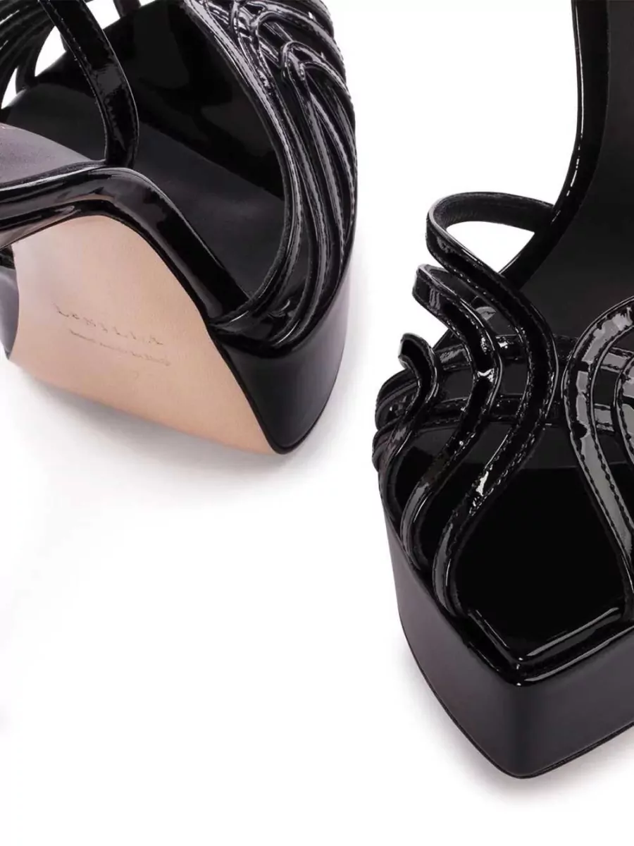 Le Silla Patent Leather Platform Sandals