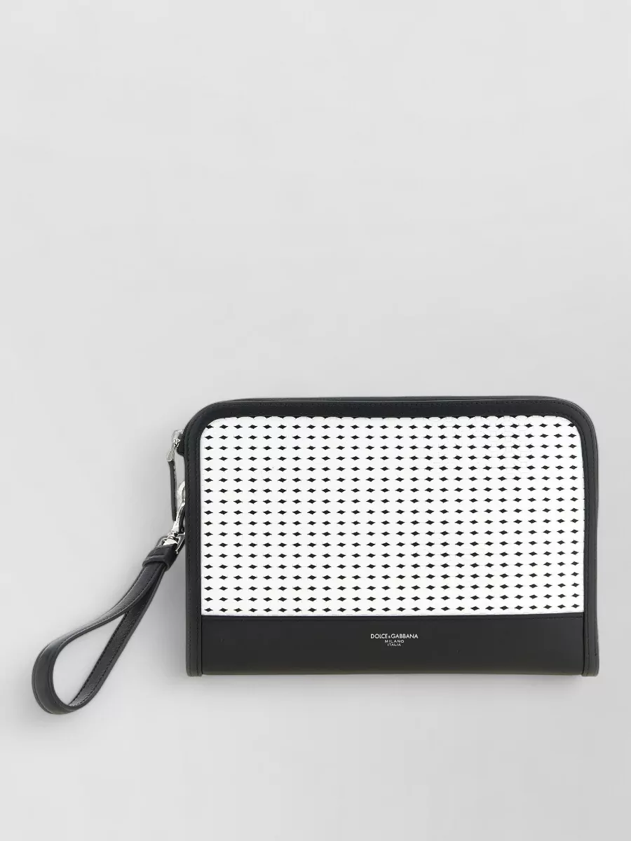 Dolce&Gabbana leather woven clutch bag
