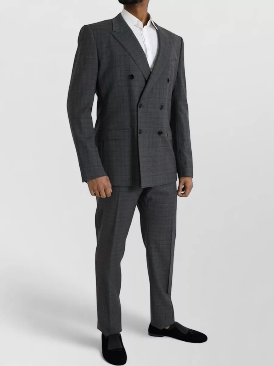 Dolce&Gabbana Checked Double-Breasted Suit
