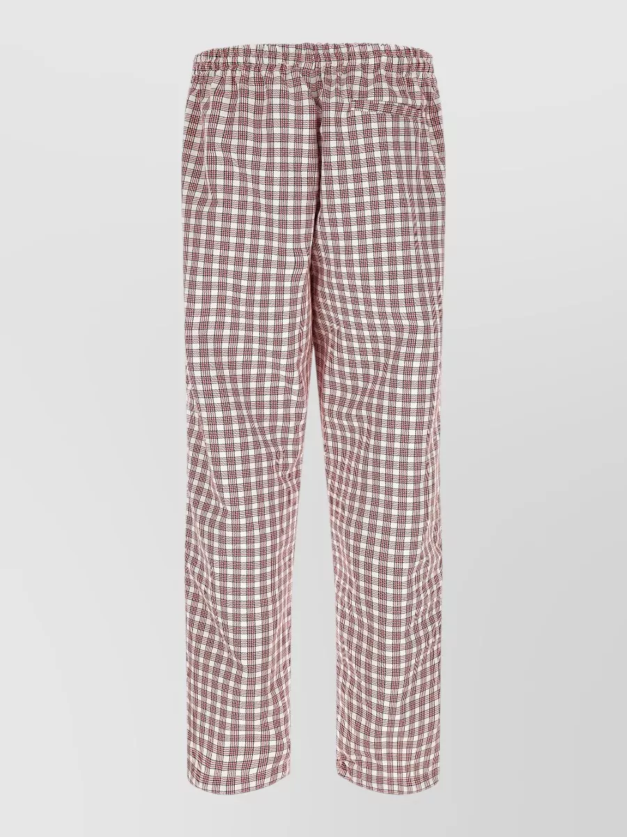 Willy Chavarria Checked wide-leg tailored shorts