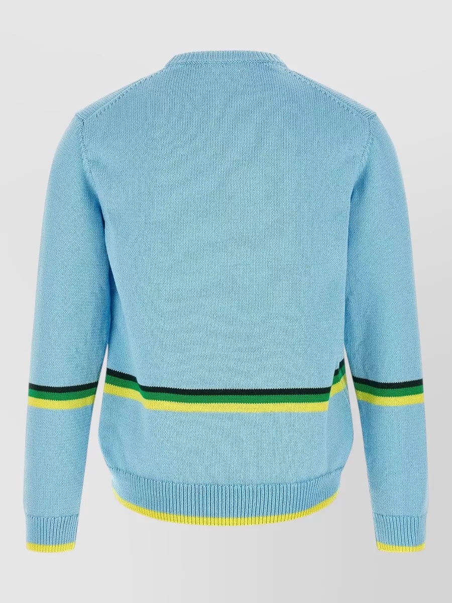 Jw Anderson Striped Cotton Crewneck Jumper