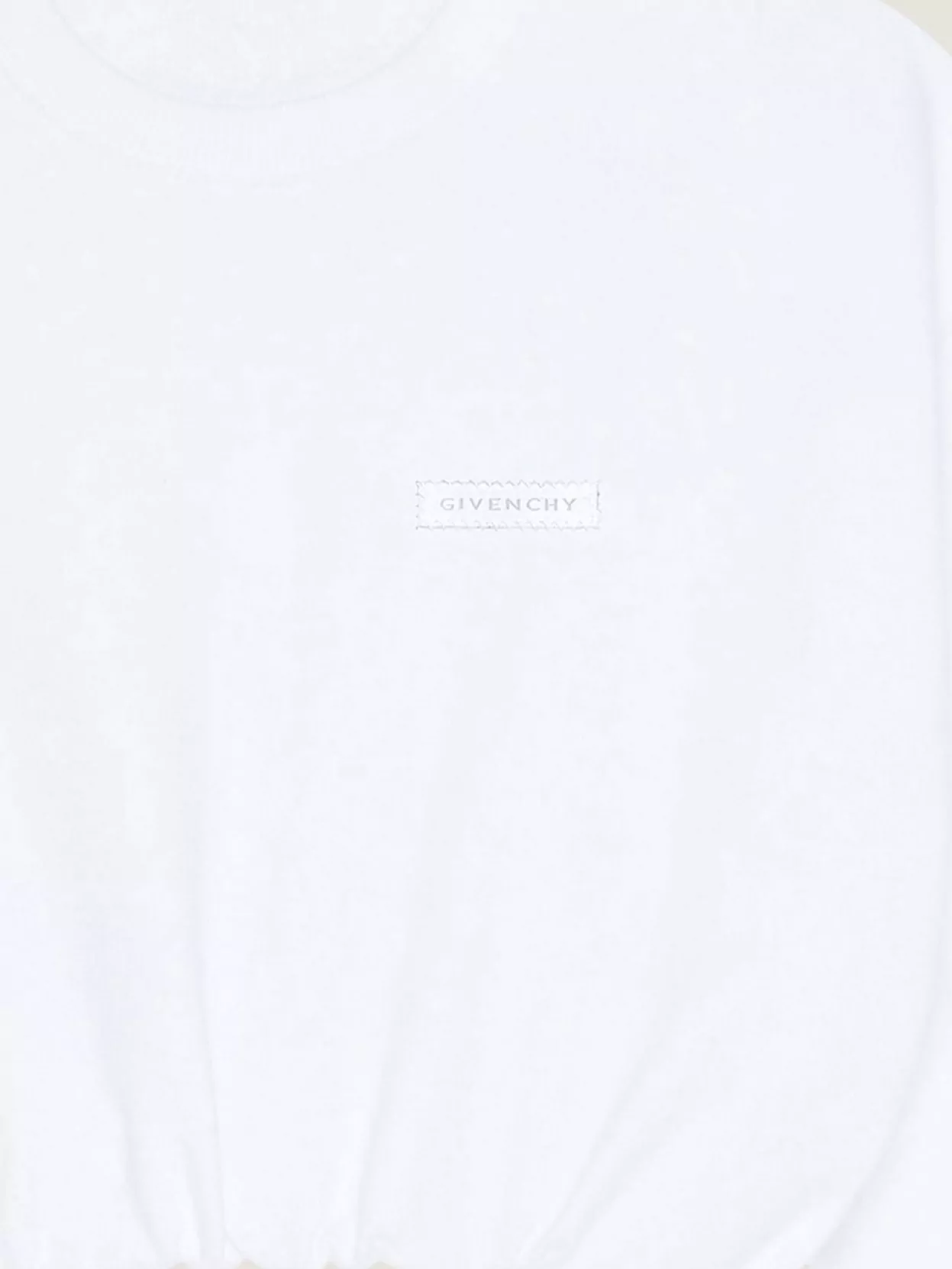 Givenchy Cropped Fleece Long Sleeve Sweatshirt