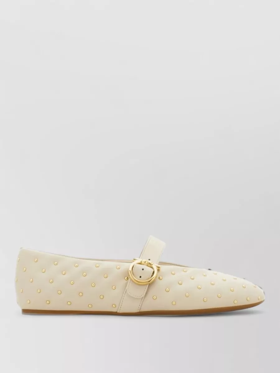 Ferragamo Leather Quilted Ballet Flats