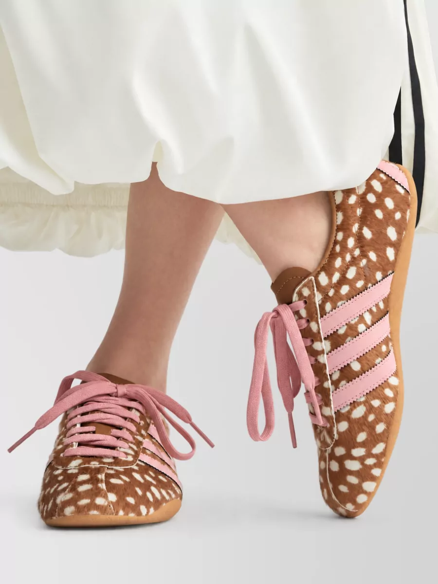 Adidas Leopard-Print Lace-Up Sneakers