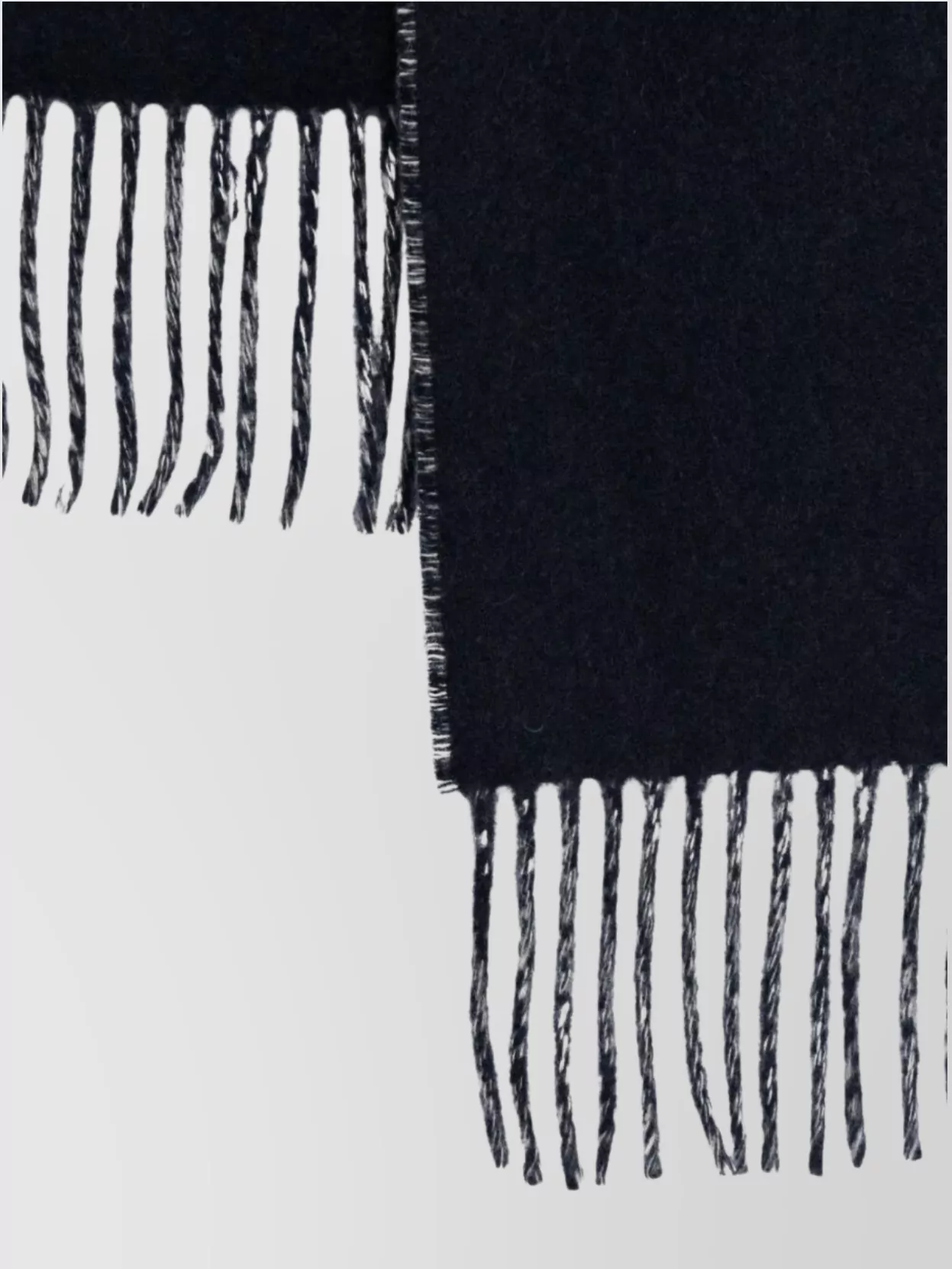 Jacquemus Bold Lettering Fringed Wrap Scarf