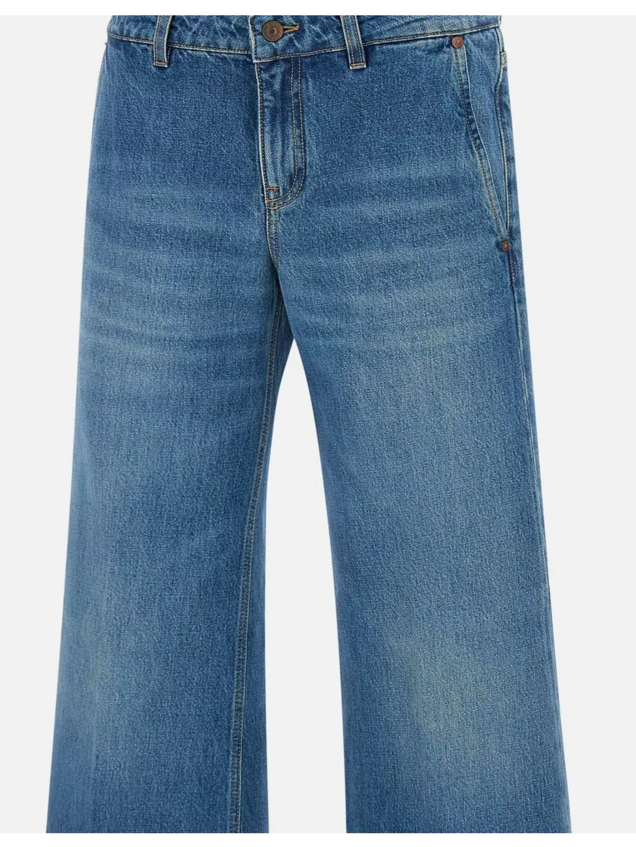 Victoria Beckham Low Rise Flare Denim Jeans