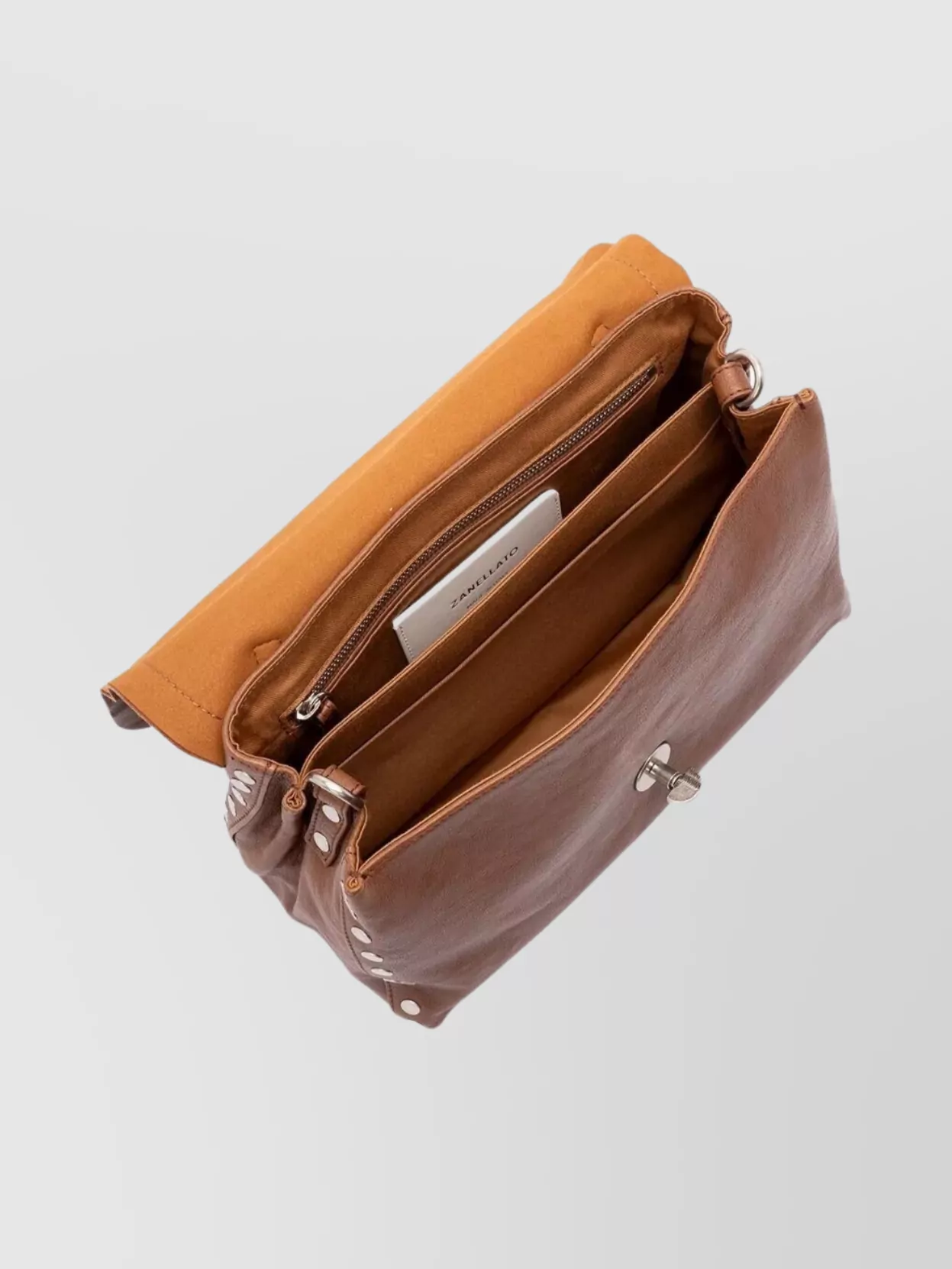 Zanellato Small Hammered Leather Tote Bag