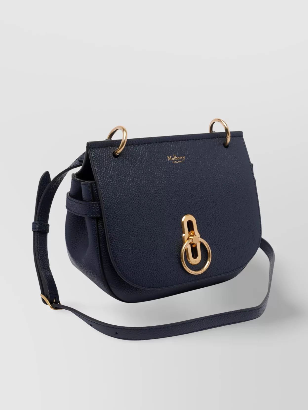 MULBERRY AMBERLEY PEBBLED LEATHER SATCHEL BAG