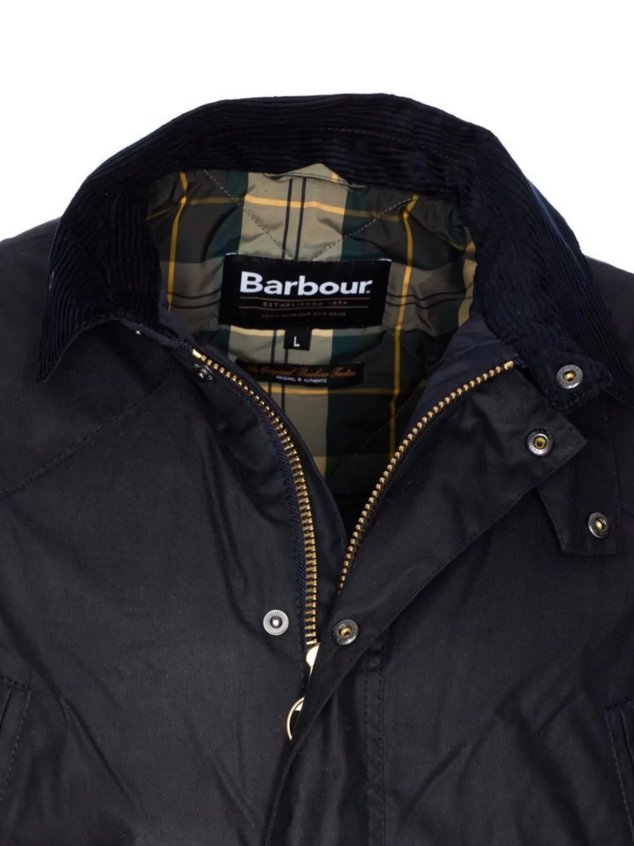 Barbour Pockets Collar Padded Regular In Blue