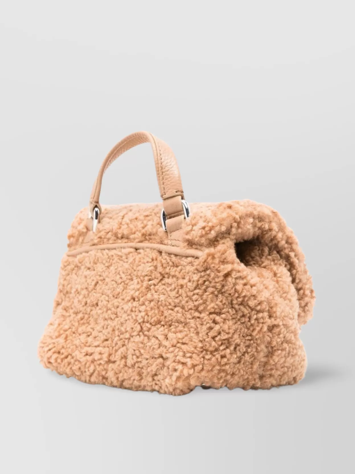 Zanellato Dolly Shearling Clutch Bag