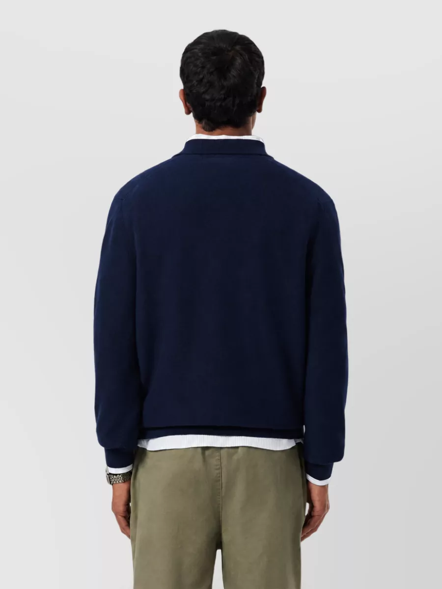 Lacoste Regular-Fit Knitted Long-Sleeve Polo Shirt