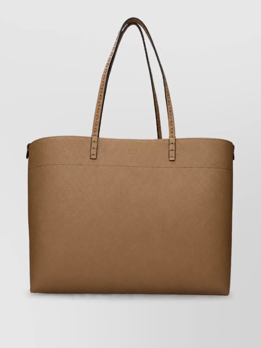 Fendi leather tote bag