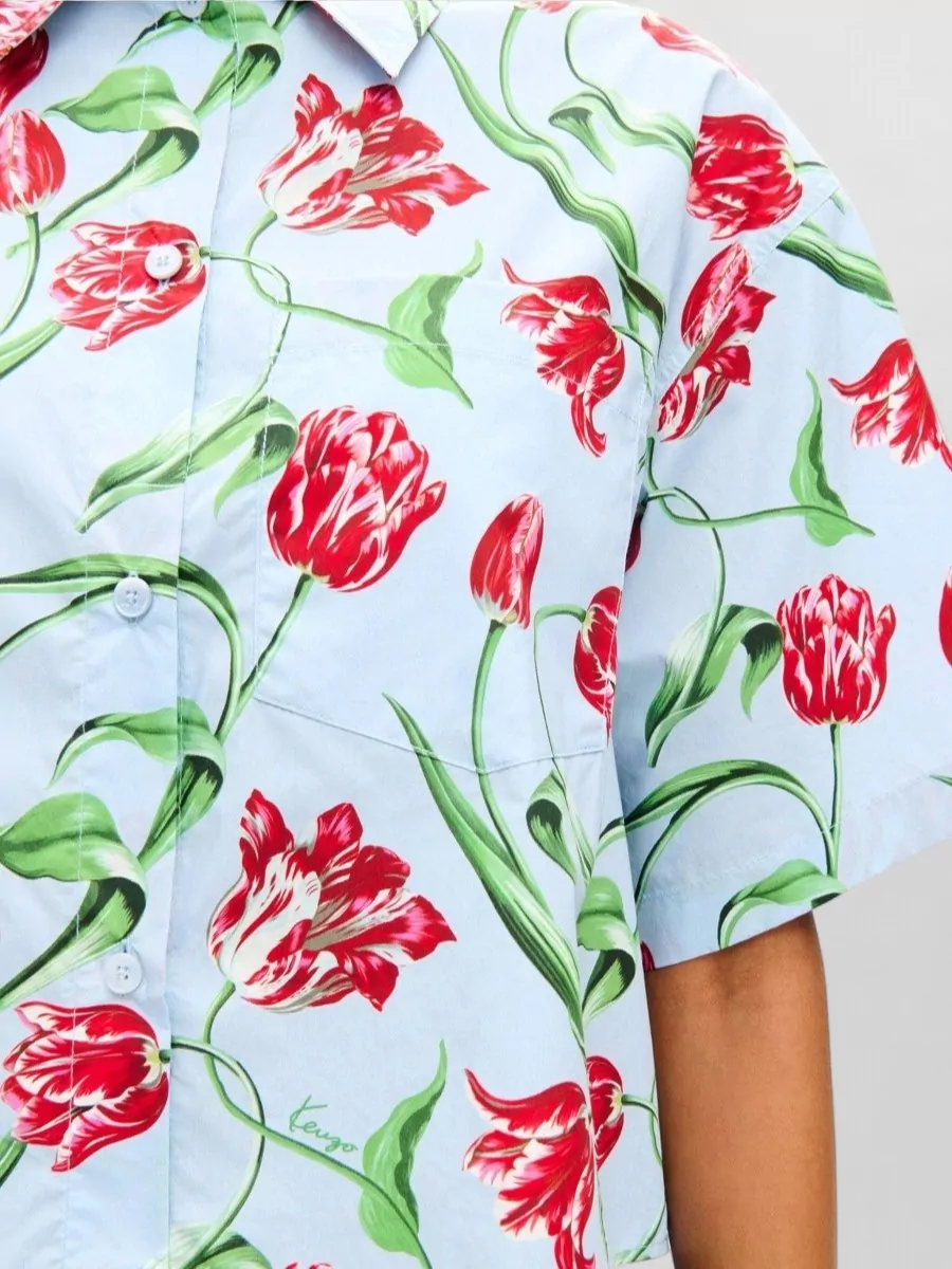 Kenzo Cotton Single-Breasted Shirt