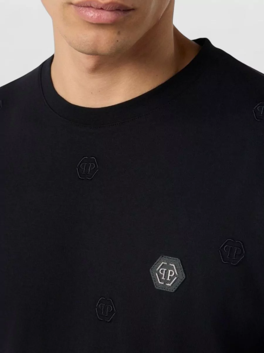 Philipp Plein Logo Appliqué Cotton T-Shirt
