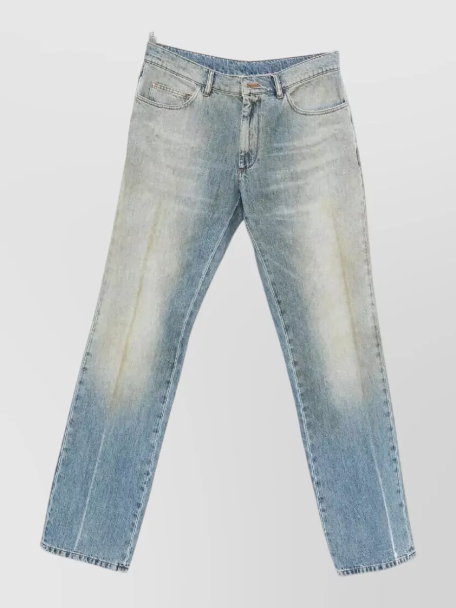 Mm6 Maison Margiela Denim Straight-Leg Jeans