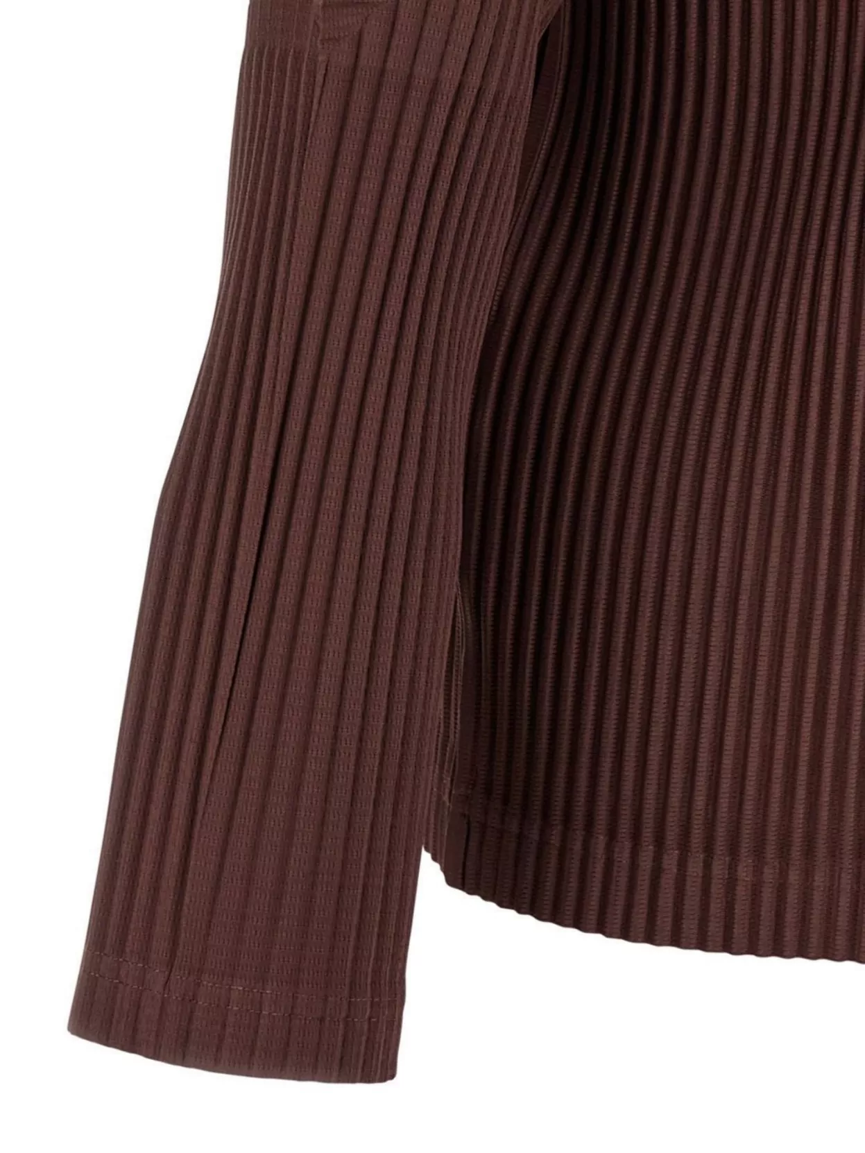 Homme Plisse Issey Miyake Pleated Long Sleeve Ribbed T-Shirt