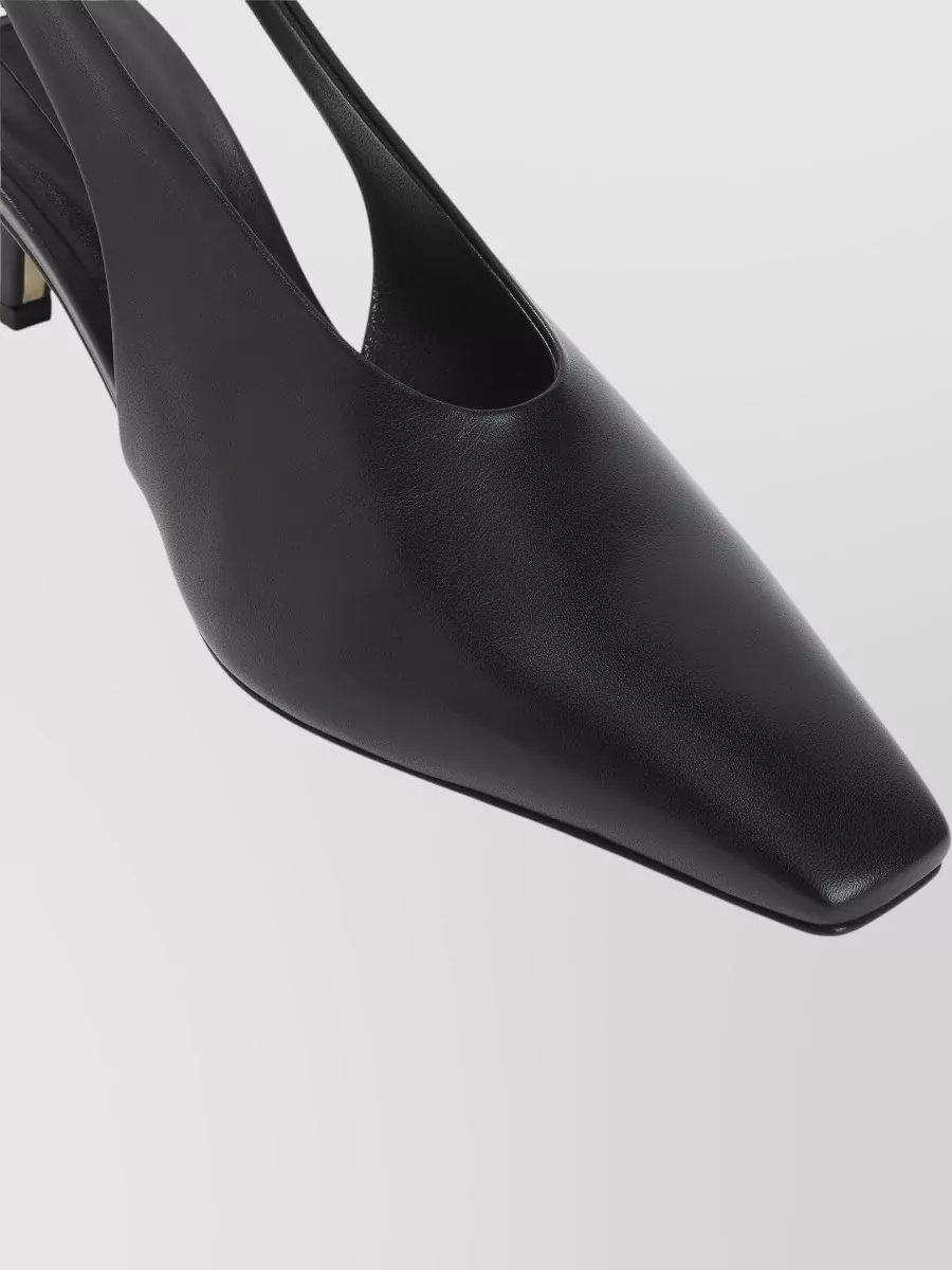 Giorgio Armani Leather Slingback Mules