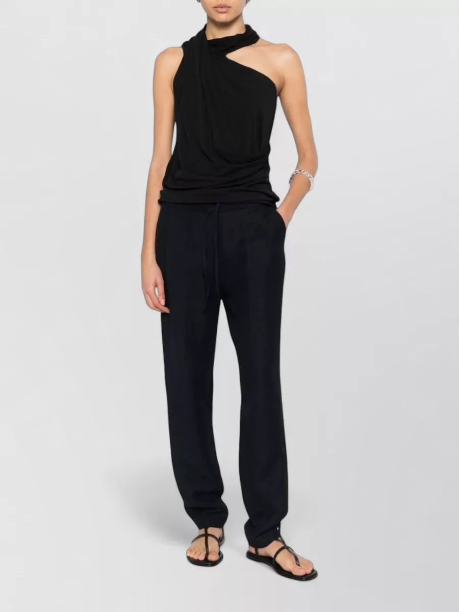 Fabiana Filippi Linen Blend Straight Trousers