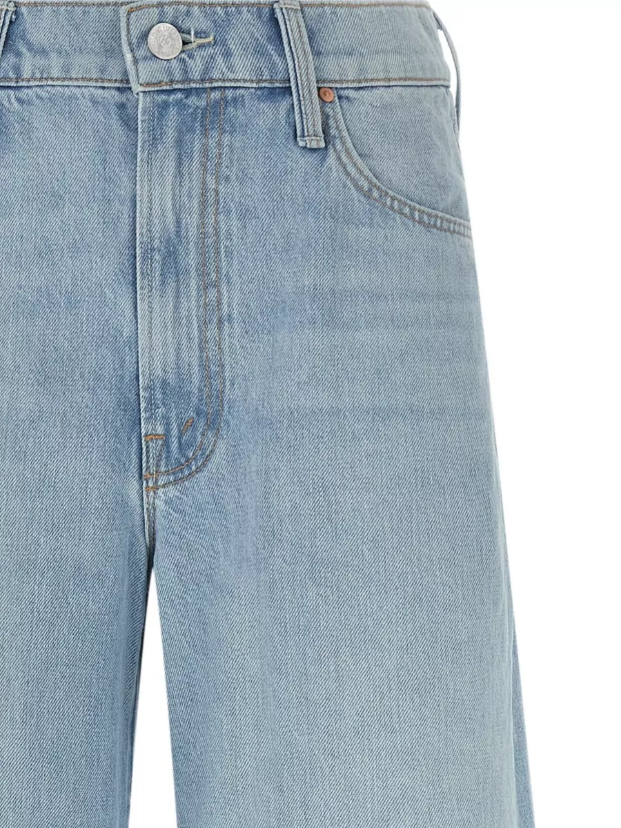 Mother Denim Mid-Rise Wide-Leg Jeans