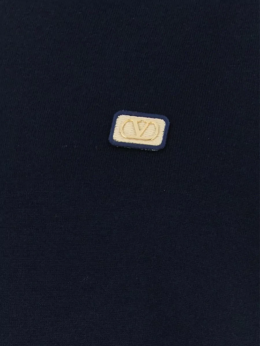 Valentino Wool Logo-Patch Crewneck Sweater