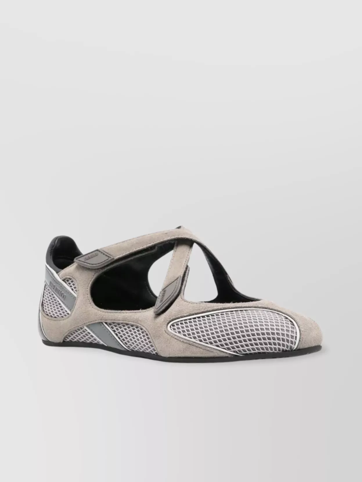 Attico Wanderer Cut-out Mesh Ballerina Flat