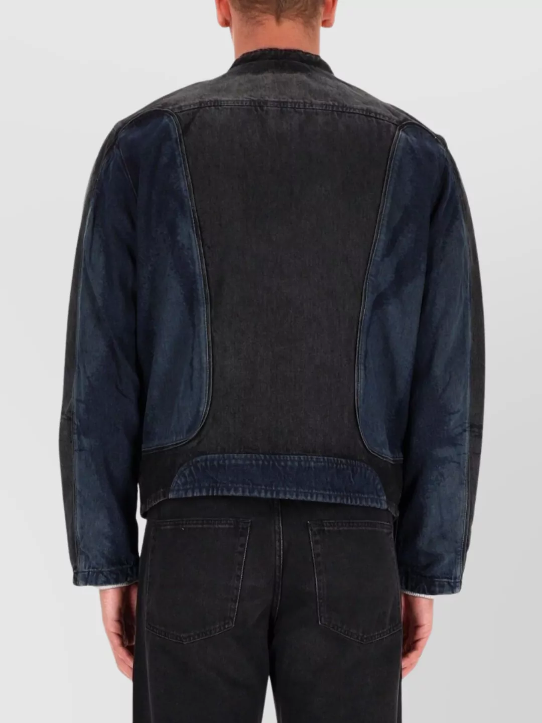 Diesel Modern Stand Collar Jacket With Contrast Panels