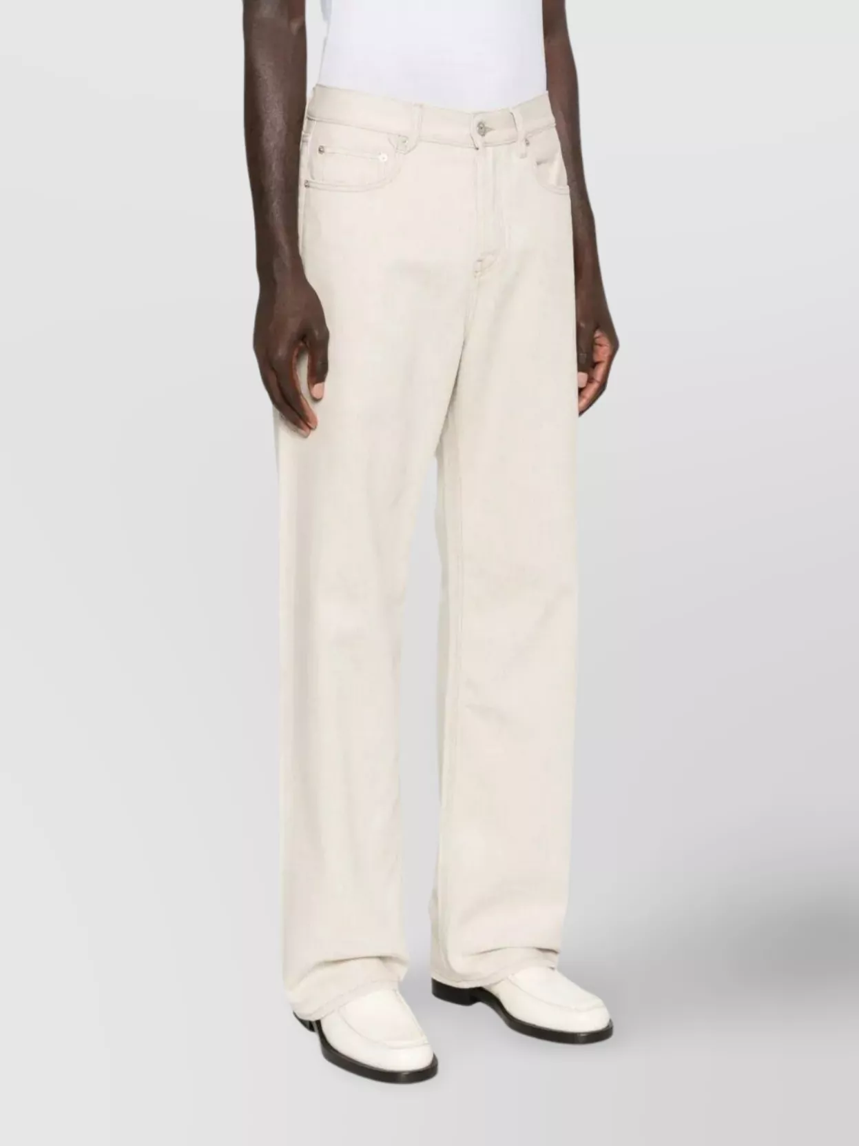 Jacquemus Straight Leg Denim Trousers Loops