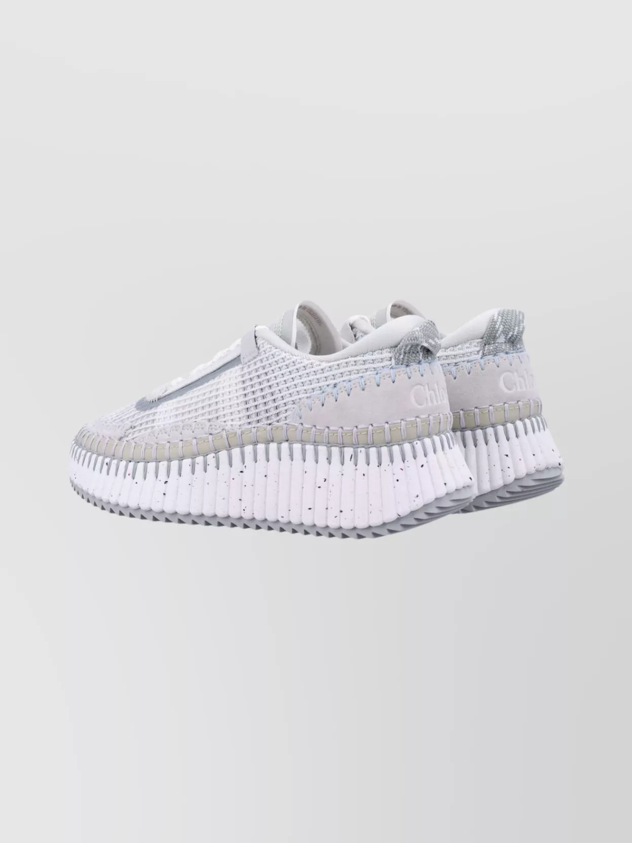 Chloé Nama Sneaker With Unique Design Features In White