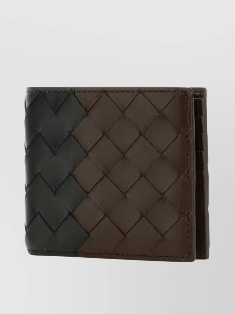 Shop Bottega Veneta Quilted Leather Bifold Wallet In Brown