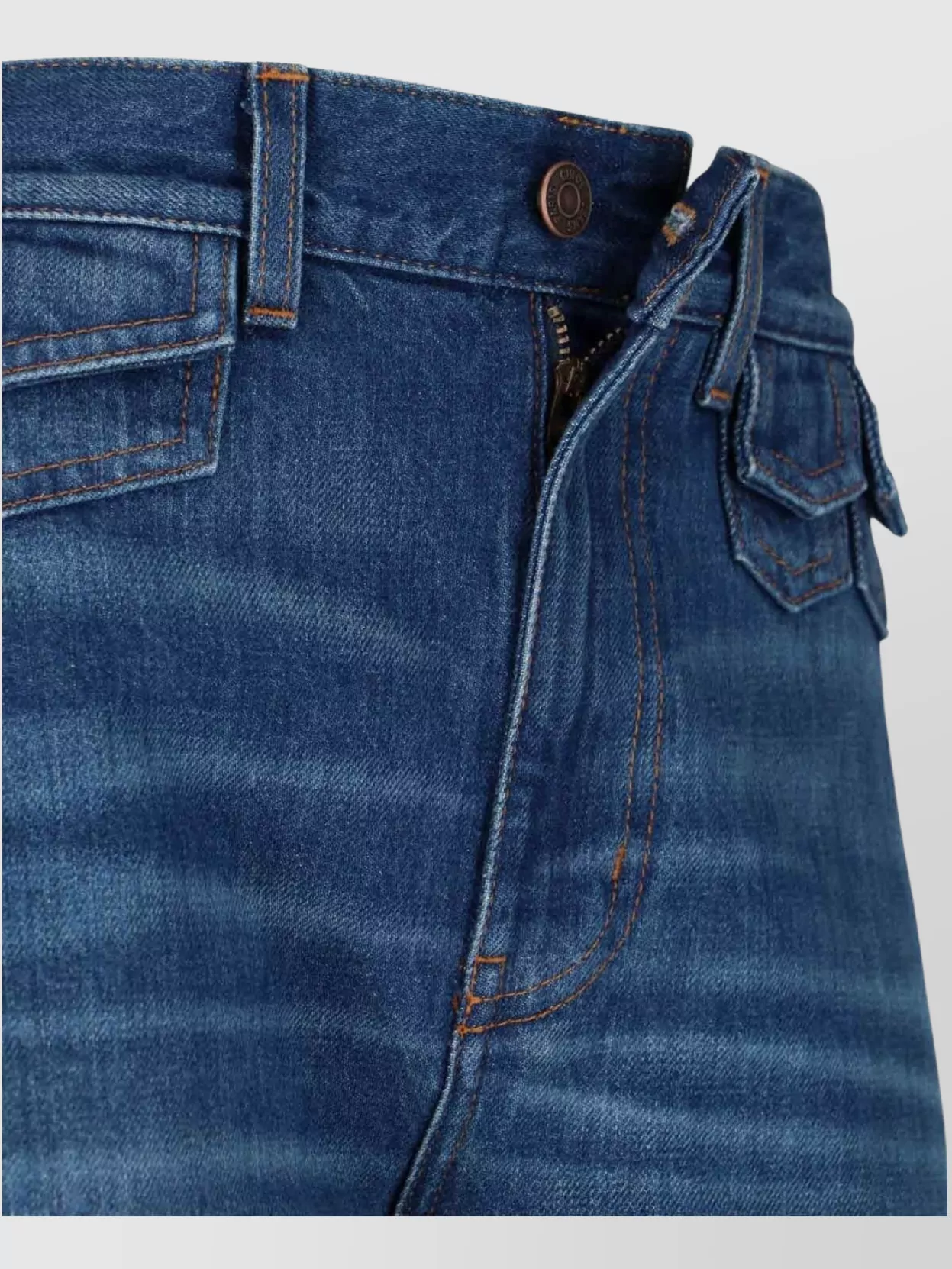 Chloé Straight Cut Trousers With Back Pocket And Belt Loops