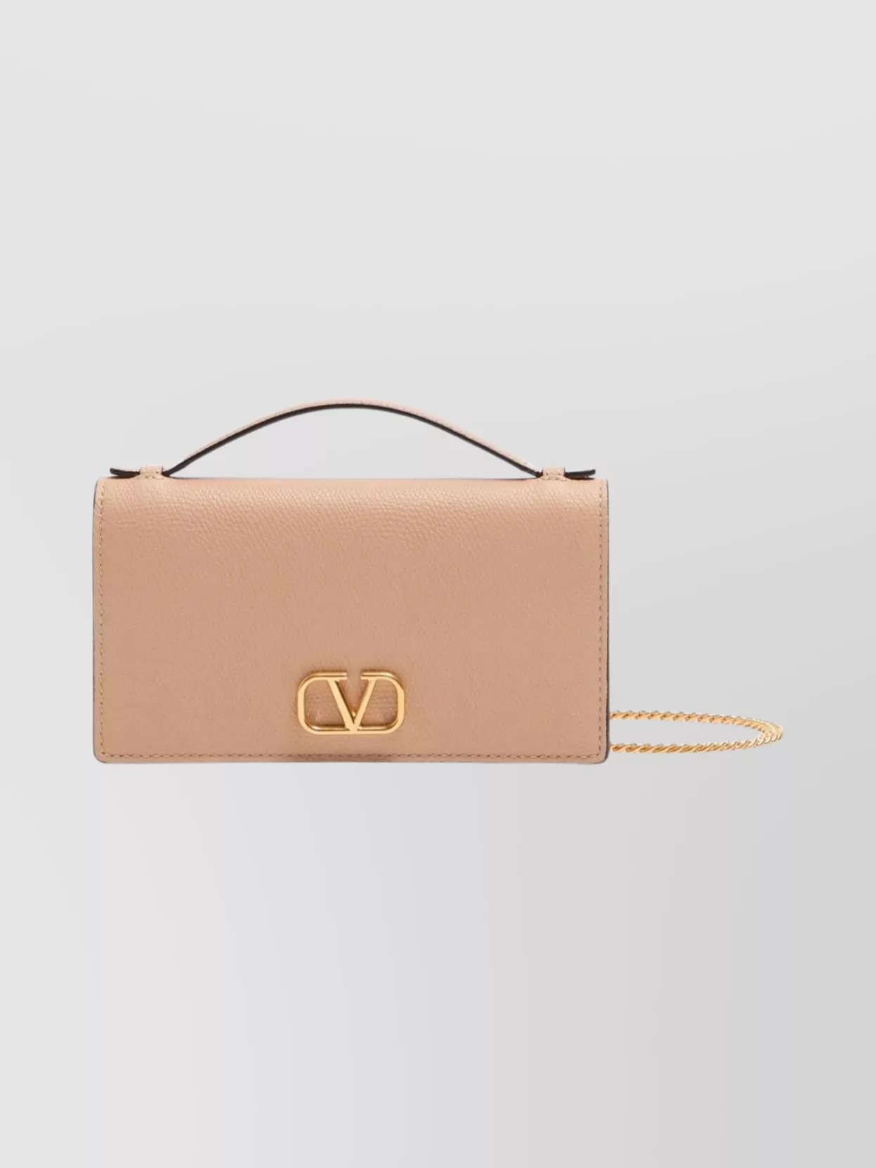 Valentino Garavani Signature Leather Chain Wallet Bag