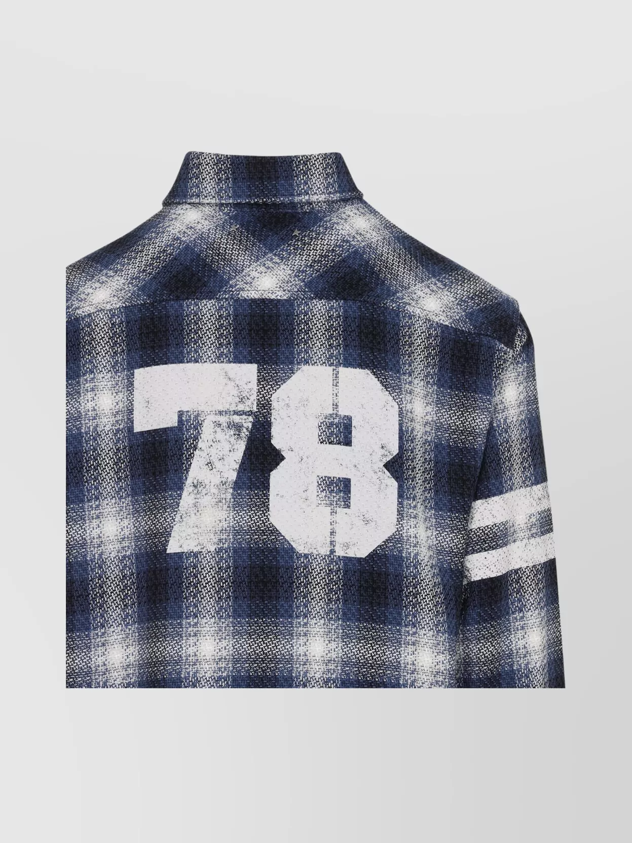 Golden Goose Multicolor Shirt With Check Motif And Stripes On The Sleeves