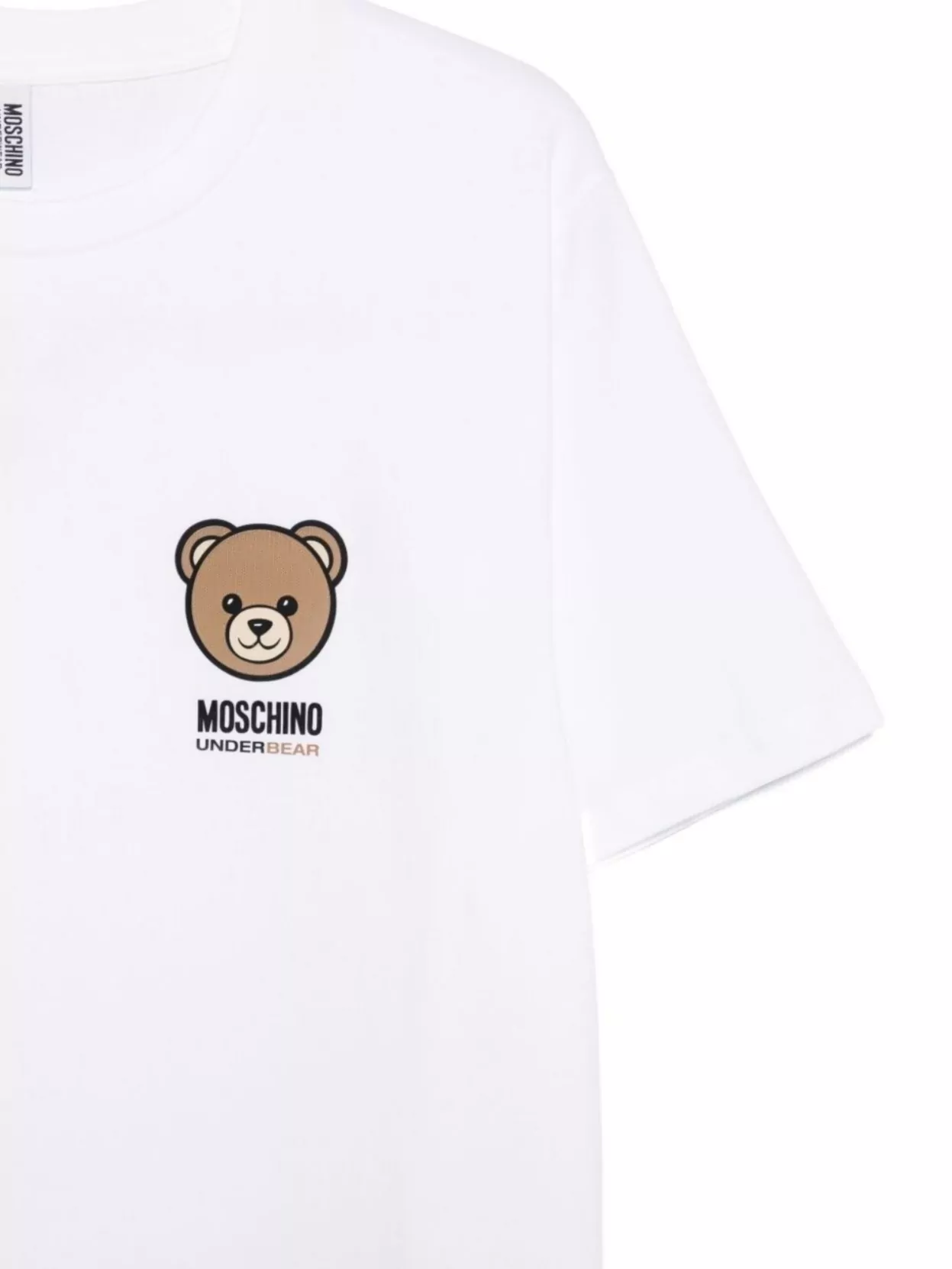 Moschino Bear Motif Graphic Print Short Sleeve Top
